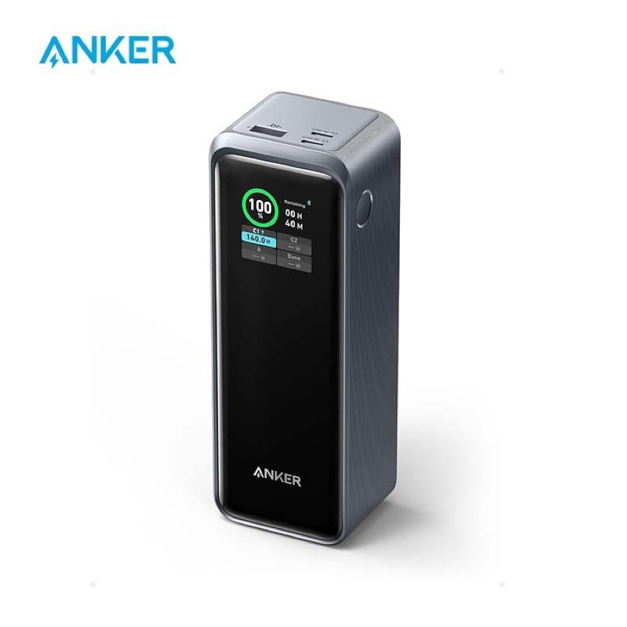 Anker Prime Power Bank, 27,650mAh 3-Port 250W Portable Charger (99.54Wh) Smart App, Compatible with MacBook Pro/Air, iPhone 15/14/13 Series, Samsung, Dell, and More (Charging Base Not Included)