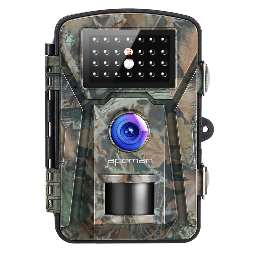 APEMAN  H45 Trail Camera, 16MP, 1080P Infrared Hunting Camera, Garden Monitoring, No-Glow