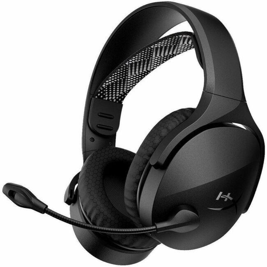 HyperX Cloud Jet Wireless Black Gaming Headset (AJ0T1AA) - Stereo - Wireless - Bluetooth/RF - 49.2 ft - 32 Ohm - 20 Hz to 20 kHz - Over-the-head - Binaural - Circumaural - Electret Condenser, Uni-dire